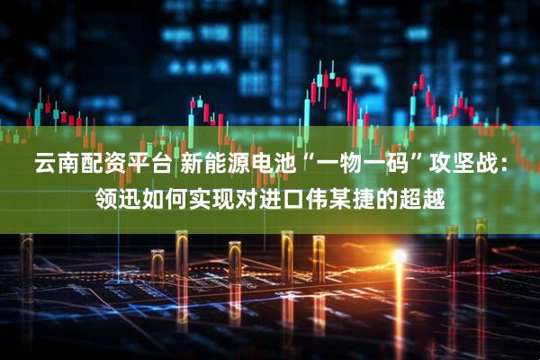云南配资平台 新能源电池“一物一码”攻坚战：领迅如何实现对进口伟某捷的超越